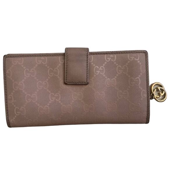 Gucci Dusty Rose Light Pink GG Bifold Wallet AUTHENTIC - Picture 1 of 8